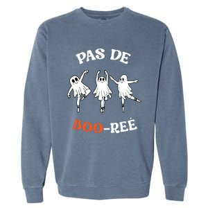 Pas De BooréE Ghost Ballet Dancer Halloween Dance Teacher Garment-Dyed Sweatshirt