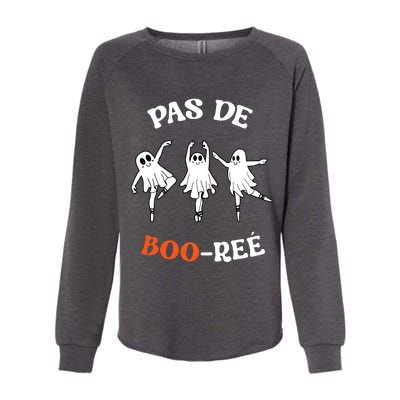 Pas De BooréE Ghost Ballet Dancer Halloween Dance Teacher Womens California Wash Sweatshirt