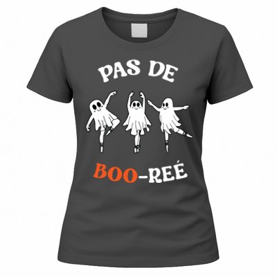 Pas De BooréE Ghost Ballet Dancer Halloween Dance Teacher Women's T-Shirt