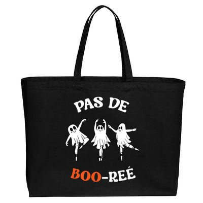 Pas De BooréE Ghost Ballet Dancer Halloween Dance Teacher Cotton Canvas Jumbo Tote