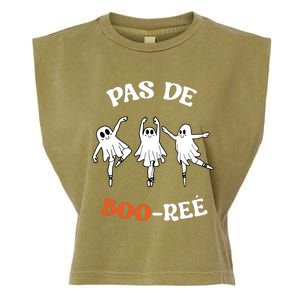 Pas De BooréE Ghost Ballet Dancer Halloween Dance Teacher Garment-Dyed Women's Muscle Tee