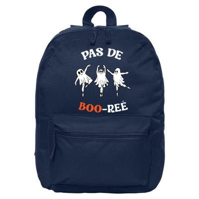 Pas De BooréE Ghost Ballet Dancer Halloween Dance Teacher 16 in Basic Backpack