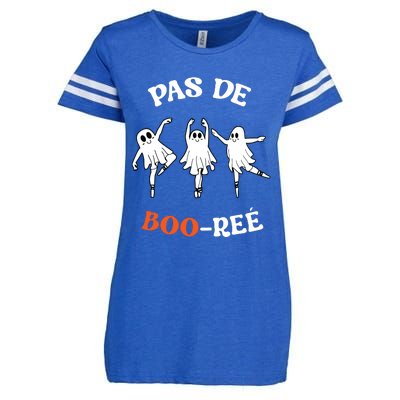 Pas De BooréE Ghost Ballet Dancer Halloween Dance Teacher Enza Ladies Jersey Football T-Shirt