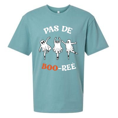 Pas De BooréE Ghost Ballet Dancer Halloween Dance Teacher Sueded Cloud Jersey T-Shirt