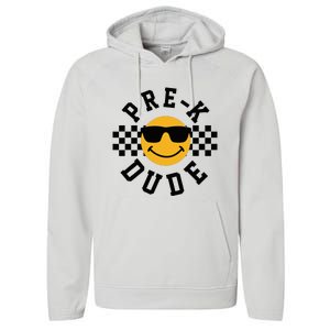 Preschool Dude Back To School Prek Students Performance Fleece Hoodie