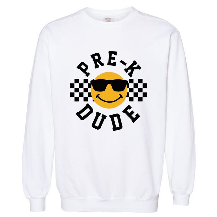 Preschool Dude Back To School Prek Students Garment-Dyed Sweatshirt