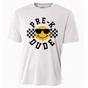 Preschool Dude Back To School Prek Students Cooling Performance Crew T-Shirt