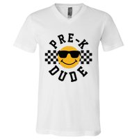 Preschool Dude Back To School Prek Students V-Neck T-Shirt