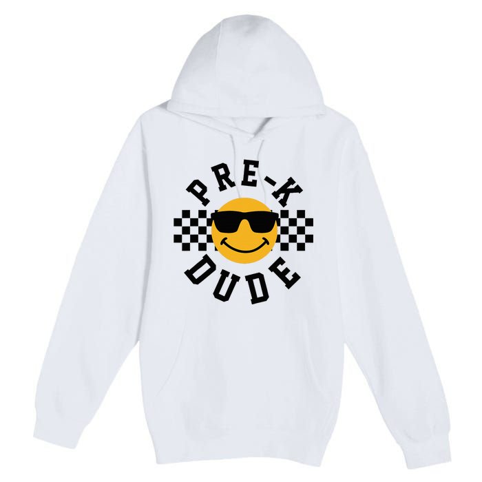 Preschool Dude Back To School Prek Students Premium Pullover Hoodie