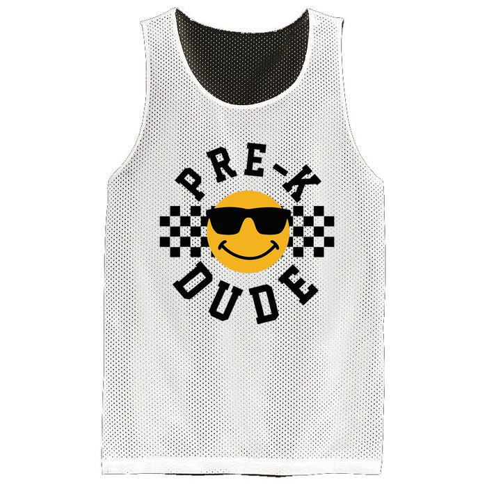 Preschool Dude Back To School Prek Students Mesh Reversible Basketball Jersey Tank