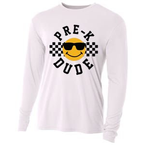 Preschool Dude Back To School Prek Students Cooling Performance Long Sleeve Crew