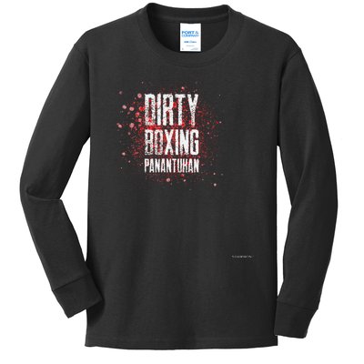 PANANTUKAN Dirty Boxing (Suntukan) Kids Long Sleeve Shirt