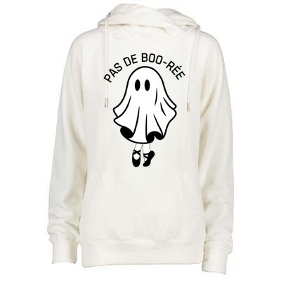 Pas De BooréE Funny Ballet Ghosts Halloween Dance Womens Funnel Neck Pullover Hood