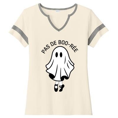 Pas De BooréE Funny Ballet Ghosts Halloween Dance Ladies Halftime Notch Neck Tee