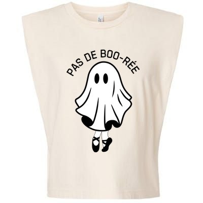 Pas De BooréE Funny Ballet Ghosts Halloween Dance Garment-Dyed Women's Muscle Tee