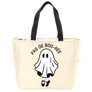 Pas De BooréE Funny Ballet Ghosts Halloween Dance Zip Tote Bag