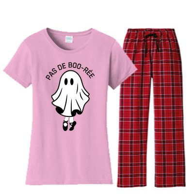 Pas De BooréE Funny Ballet Ghosts Halloween Dance Women's Flannel Pajama Set