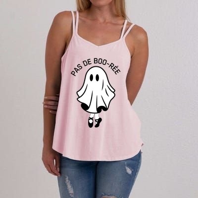 Pas De BooréE Funny Ballet Ghosts Halloween Dance Women's Strappy Tank