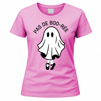 Pas De BooréE Funny Ballet Ghosts Halloween Dance Women's T-Shirt