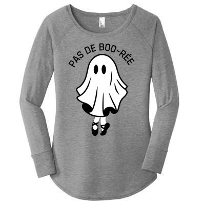 Pas De BooréE Funny Ballet Ghosts Halloween Dance Women's Perfect Tri Tunic Long Sleeve Shirt