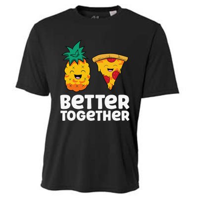 Pineapple Does Belong On Pizza Fan Pineapple Pizza Cooling Performance Crew T-Shirt