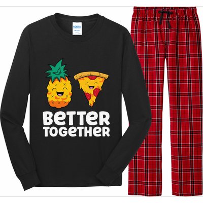 Pineapple Does Belong On Pizza Fan Pineapple Pizza Long Sleeve Pajama Set