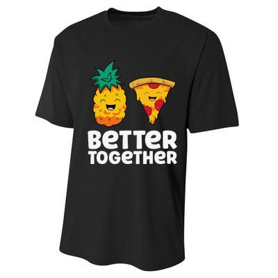 Pineapple Does Belong On Pizza Fan Pineapple Pizza Performance Sprint T-Shirt