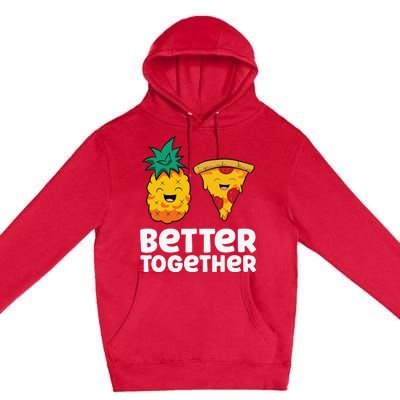 Pineapple Does Belong On Pizza Fan Pineapple Pizza Premium Pullover Hoodie