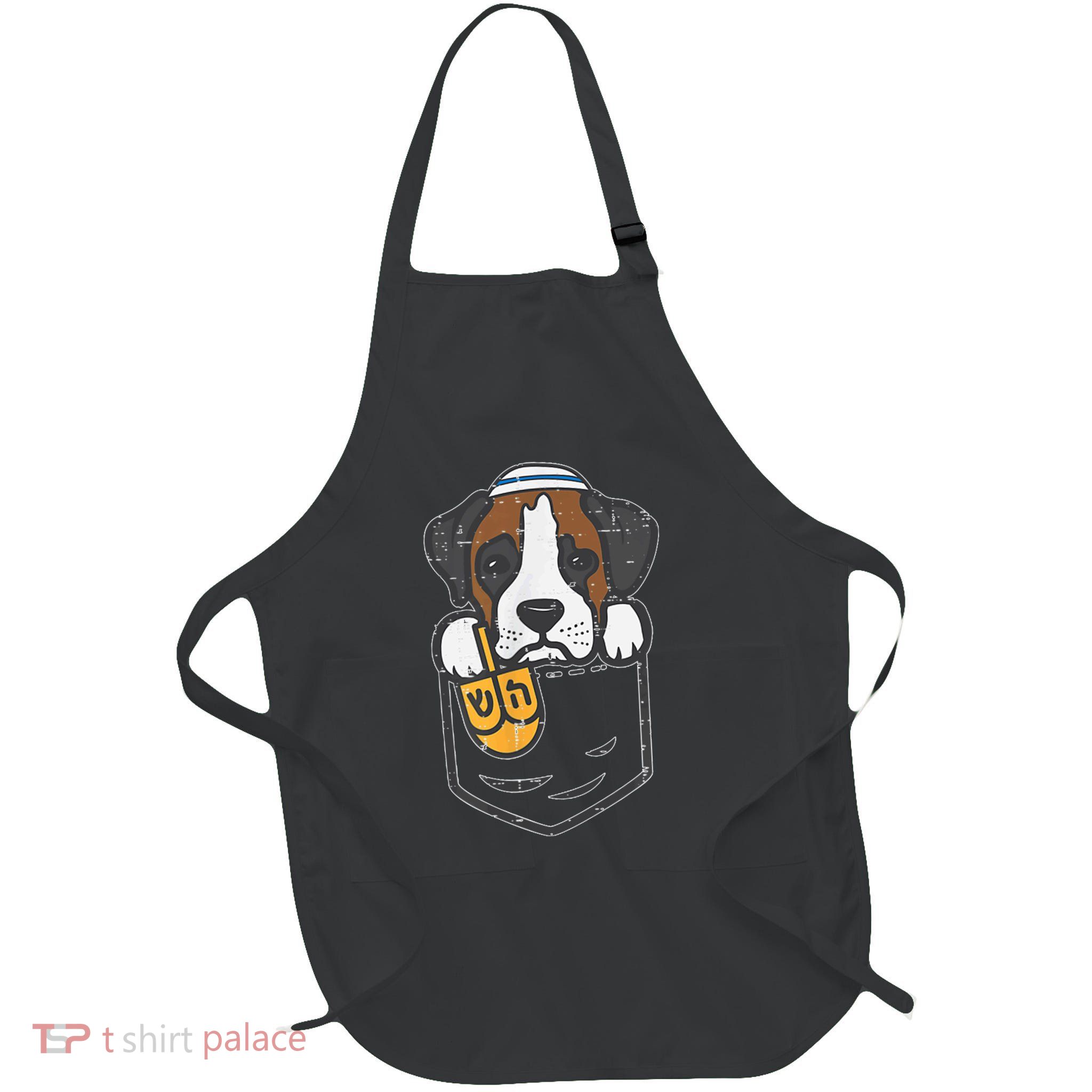 Pocket Dog Boxer Jewish Hanukkah Pajamas Chanukah Pjs Apron