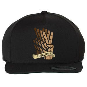 Peace Diversity Blm Racial Justice And Hu Equality Gift Wool Snapback Cap