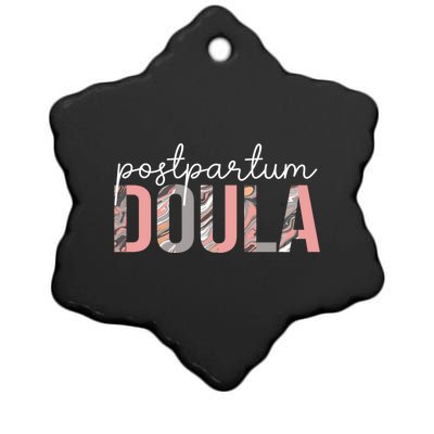 Postpartum Doula Birth Worker Delivery Labor Coach Cool Gift Ceramic Star Ornament