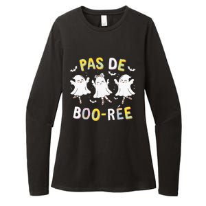 Pas De Boo RéE Ghost Ballet Dancer Halloween Dance Teacher Womens CVC Long Sleeve Shirt