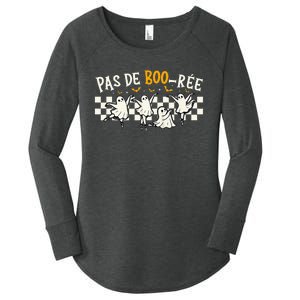 Pas De Boo RéE Ghost Ballet Dancer Halloween Dance Teacher Women's Perfect Tri Tunic Long Sleeve Shirt