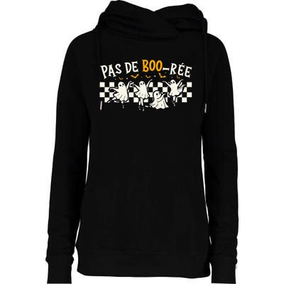 Pas De Boo RéE Ghost Ballet Dancer Halloween Dance Teacher Womens Funnel Neck Pullover Hood