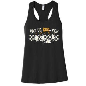 Pas De Boo RéE Ghost Ballet Dancer Halloween Dance Teacher Women's Racerback Tank