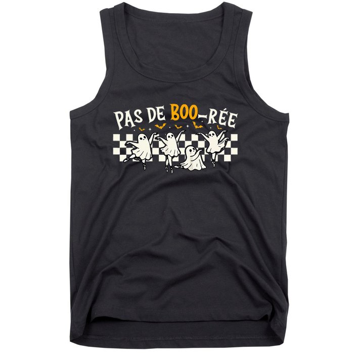 Pas De Boo RéE Ghost Ballet Dancer Halloween Dance Teacher Tank Top