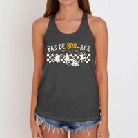 Pas De Boo RéE Ghost Ballet Dancer Halloween Dance Teacher Women's Knotted Racerback Tank