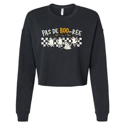 Pas De Boo RéE Ghost Ballet Dancer Halloween Dance Teacher Cropped Pullover Crew