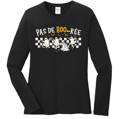 Pas De Boo RéE Ghost Ballet Dancer Halloween Dance Teacher Ladies Long Sleeve Shirt