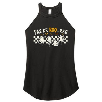 Pas De Boo RéE Ghost Ballet Dancer Halloween Dance Teacher Women's Perfect Tri Rocker Tank