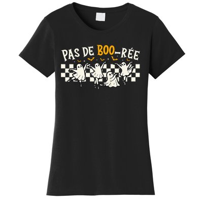 Pas De Boo RéE Ghost Ballet Dancer Halloween Dance Teacher Women's T-Shirt