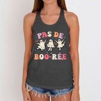 Pas De Boo RéE Ghost Ballet Dancer Halloween Dance Teacher Women's Knotted Racerback Tank