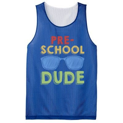 Preschool Dude Back To School First Day Of Preschool Meaningful Gift Mesh Reversible Basketball Jersey Tank