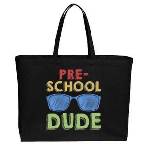 Preschool Dude Back To School First Day Of Preschool Meaningful Gift Cotton Canvas Jumbo Tote