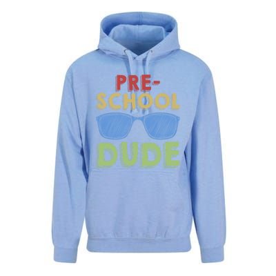 Preschool Dude Back To School First Day Of Preschool Meaningful Gift Unisex Surf Hoodie