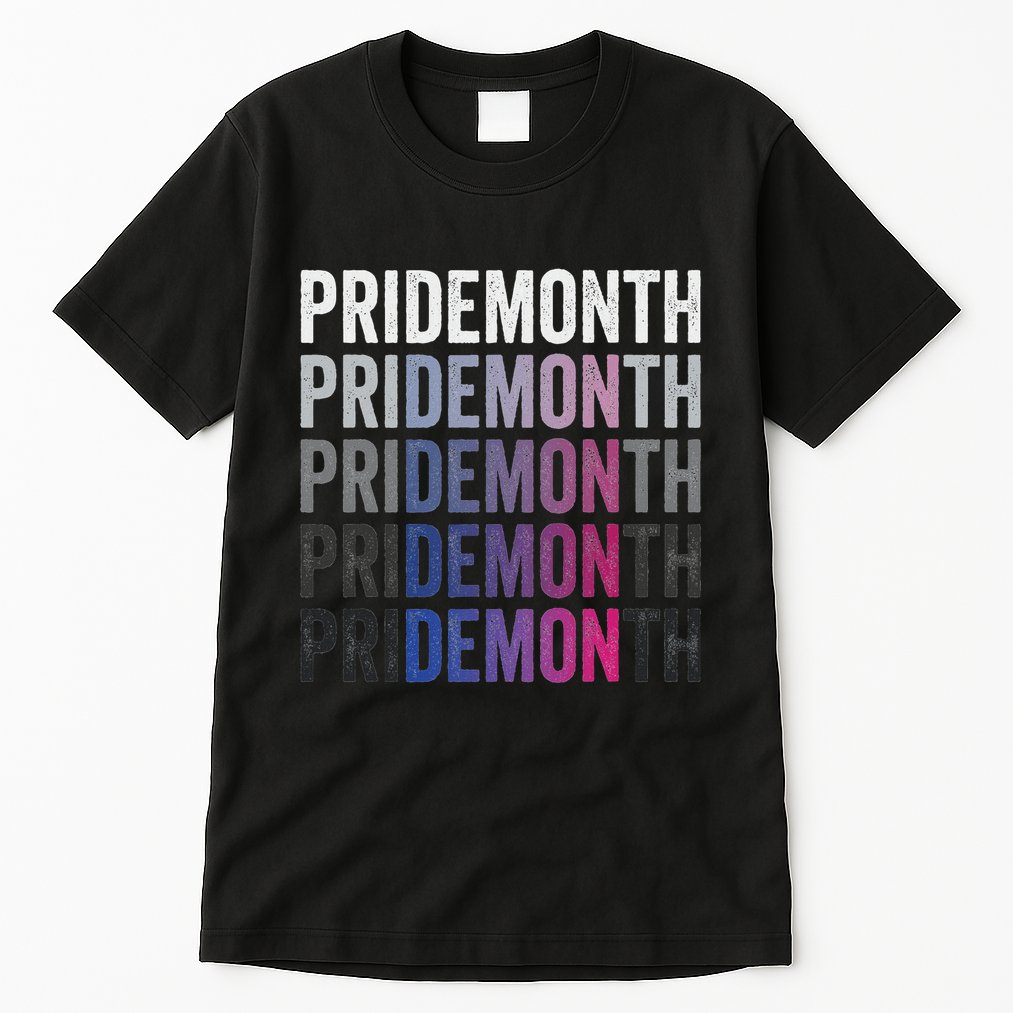 Pride Demon Bisexual Bi Pride Month Lgbtq Gay Lesbian Queer Tall T-Shirt