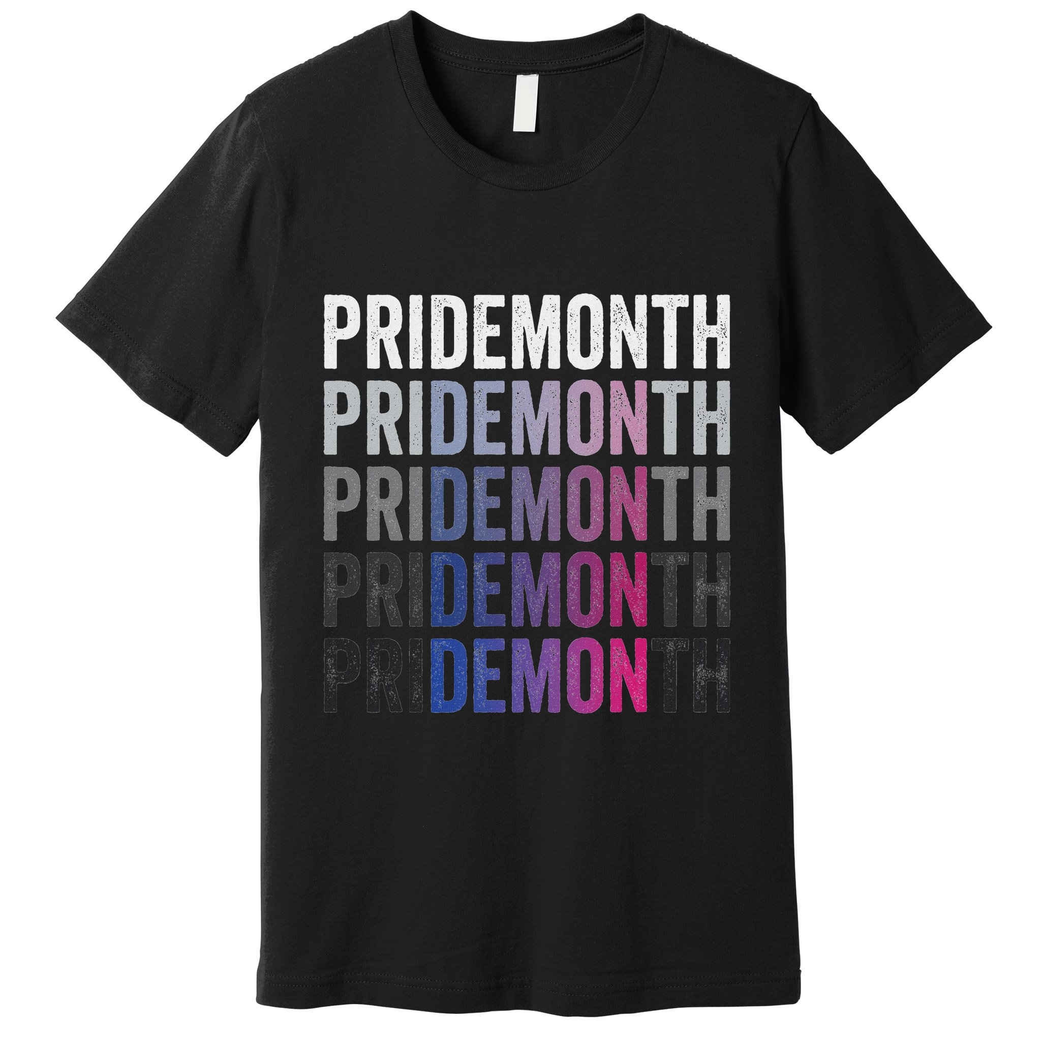 Pride Demon Bisexual Bi Pride Month Lgbtq Gay Lesbian Queer Premium T-Shirt