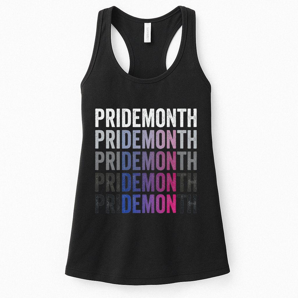 Pride Demon Bisexual Bi Pride Month Lgbtq Gay Lesbian Queer Womens Tank Top