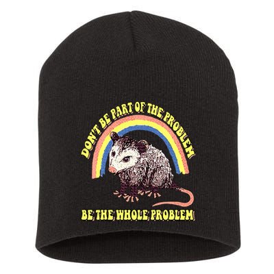 Possum DonT Be Part Of The Problem Be The Whole Problem Short Acrylic Beanie