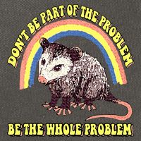 Possum DonT Be Part Of The Problem Be The Whole Problem Cotton Canvas Backpack